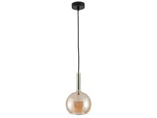 NEWPORT 7230 7233/S mat.black amber , Подвесной светильник, Matte black Amber glass+matte white glass D15*H24/250 cm G9 1*7W