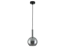 NEWPORT 7230 7233/S mat.black smokey , Подвесной светильник, Matte black Smokey glass+matte white glass D15*H24/250 cm G9 1*7W