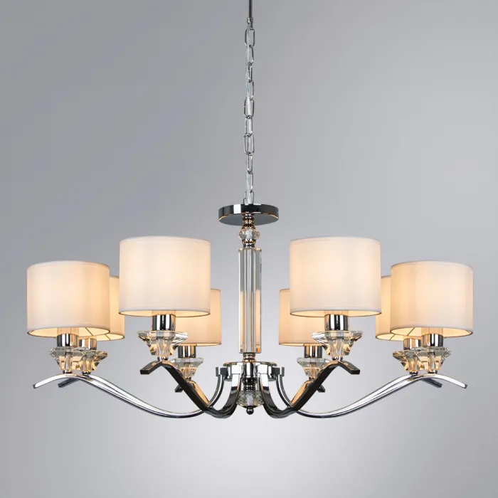 Подвесная люстра Arte Lamp ALHENA A4091LM-8CC | Дом Декора