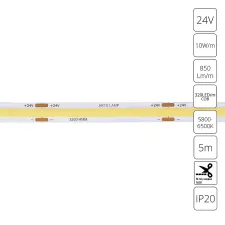 Светодиодная лента 24V 10W/m 6000К 5м Arte Lamp LANE A2432008-03-6K