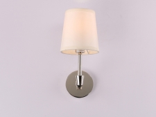 NEWPORT 10150 10151/A , Бра, Nickel Shade beige L13,5*H30*Sp20 cm E14 1*40W
