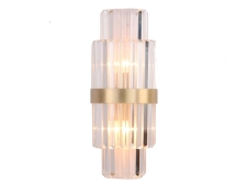 NEWPORT 10240 10244/A , Бра, Brass Clear crystal L22*H55*Sp12 cm E14 2*40W