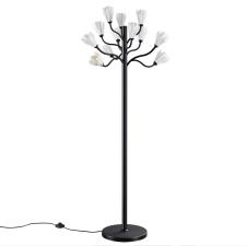 5090/12F MODERN ODL25 553 черный матовый/белый/фарфор Торшер G4 LED 12*5W GARDI