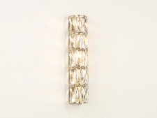 NEWPORT 10120 10125/A new gold , Бра, Polished champagne gold Clear crystal L13*H51*Sp9 cm G9 5*25W